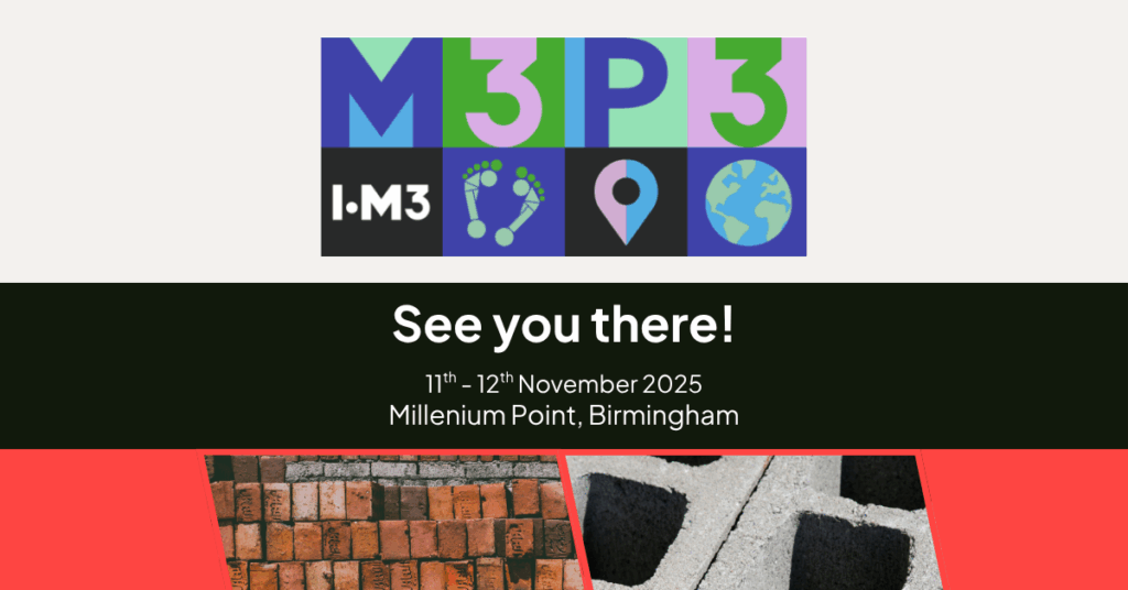 Graphic promoting the M3P3 event with logo, dates and location